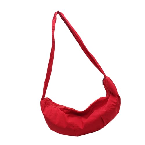 YIZITU Einkaufstasche mit großem Fassungsvermögen für Damen, trendige Knödel, Umhängetasche, einfarbig, Kuriertasche, lässige Schultertasche, einfarbig, Schulterknödel, große Kapazität, Crossbody, a von YIZITU