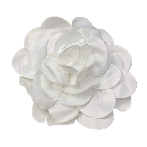 YIZITU Elegante 24 cm Handgefertigte Reversanstecknadel Schöne Satins Blumener Revers Pin Zart Brosche Schmuck Für Arbeit Und Geschäft von YIZITU