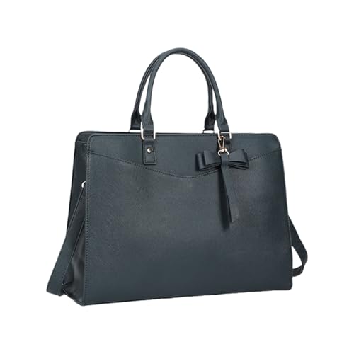 YIZITU Elegante Laptop-Tragetasche für Damen, professionelle Schultertasche, Umhängetasche, geräumige Business-Arbeitstasche, Laptop für Damen, dunkelgrün, One Size YIZITU Elegante Laptop-Tragetasche für Damen, professionelle Schultertasche, Umhängetasche, geräumige Business-Arbeitstasche, Laptop für Damen, dunkelgrün, One Size von YIZITU
