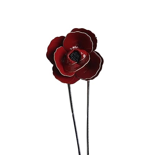 YIZITU Elegante Leder-Kamelien-Blumen-Halsband-Halskette, Vintage-Choker-Halskette, Temperament, lange Schnürhalskette für Damen, Schmuck, Schlüsselbeinkette, handgefertigt, einzigartig, langer Riemen von YIZITU