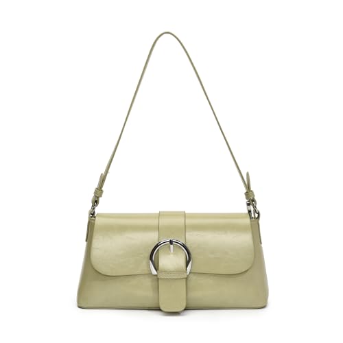YIZITU Elegante Umhängetasche aus PU-Leder für Damen aus der Frühjahrskollektion 2025, Handtaschen, Abendtaschen, Unterarm-Geldbörsen, Damen-Crossbody-Tasche, grün, One Size von YIZITU