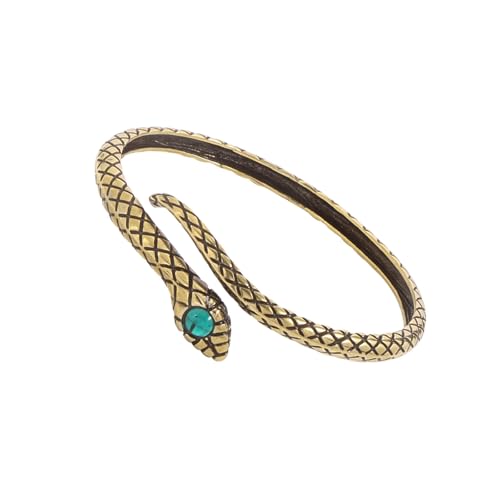YIZITU Eleganter Damen-Armreif, Schlangenform, verstellbar, offen, Partykleidung, geeignet für markante Mode-Statements, Schlangenwickel, Einheitsgröße, Wie beschrieben von YIZITU