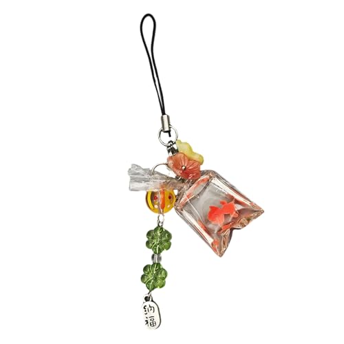 YIZITU Event Catching Fish Phone Dangle Fang Fisch Telefonkette Mit Acrylperlen Stilvoller Telefongurt Lanyard YIZITU Event Catching Fish Phone Dangle Fang Fisch Telefonkette Mit Acrylperlen Stilvoller Telefongurt Lanyard von YIZITU