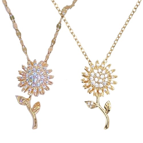 YIZITU Exquisites Modische Rotbare Sonnenblume Anhänger Halskette Persönlichkeit Eleganter Zirkon Halskette Schmuck Schmuck Für Mädchen YIZITU Exquisites Modische Rotbare Sonnenblume Anhänger Halskette Persönlichkeit Eleganter Zirkon Halskette Schmuck Schmuck Für Mädchen von YIZITU