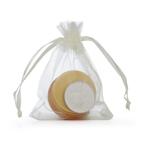 YIZITU Friendly Fruit Cultivation Sleeves Belüfteter Kordelzug-Verschluss Praktisches Polyester Gartenbedarf Belüftete Obst-Abdeckung Taschen für Bäume, beige, One Size von YIZITU