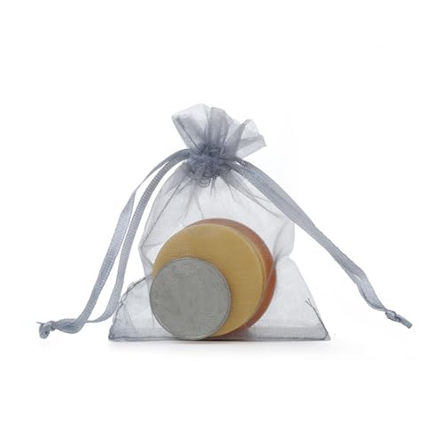 YIZITU Friendly Fruit Cultivation Sleeves Belüfteter Kordelzug-Verschluss Praktisches Polyester Gartenbedarf Belüftete Obst-Abdeckung Taschen für Bäume, grau, One Size von YIZITU