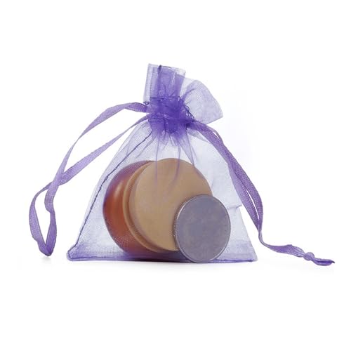 YIZITU Friendly Fruit Cultivation Sleeves Belüfteter Kordelzug-Verschluss Praktisches Polyester Gartenbedarf Belüftete Obst-Abdeckung Taschen für Bäume, hellviolett, One Size von YIZITU