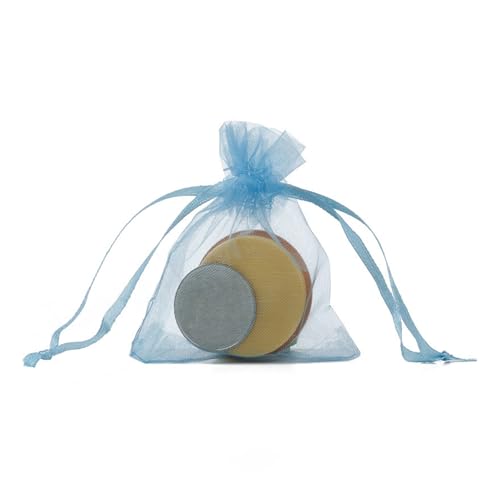 YIZITU Friendly Fruit Cultivation Sleeves Belüfteter Kordelzug-Verschluss Praktisches Polyester Gartenbedarf Belüftete Obst-Abdeckung Taschen für Bäume, himmelblau, One Size von YIZITU