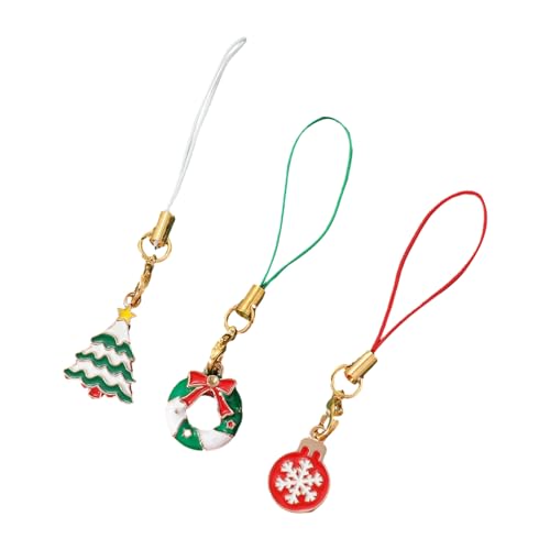 YIZITU Fröhlicher Weihnachtsanhänger für Handy, Schlüsselband, Weihnachts-Souvenir, Freund, Kinder, Liebhaber, Weihnachten, Handyanhänger von YIZITU