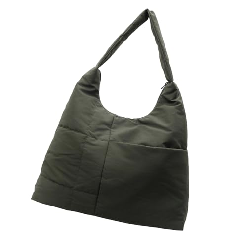 YIZITU Funktionelle Schultertaschen Nylon Unterarmtasche Modische Reisehandtasche für Einkaufen oder Arbeit Schule Outdoor-Aktivitäten Nylon Handtasche, grün, One Size von YIZITU