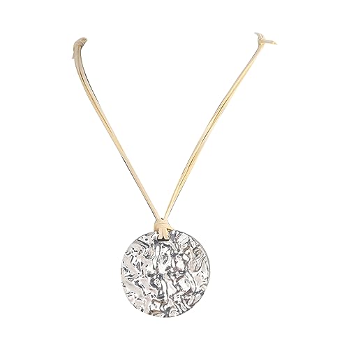 YIZITU Geometrische Anhänger Halskette Für Mädchen Lady Vintage Neckketten Mode Krawatte Schmuck Geschenk Für Partys Und Tägliche Verstellbare Chain Statement Schmuckstücke Hals Schmuck Ihr von YIZITU