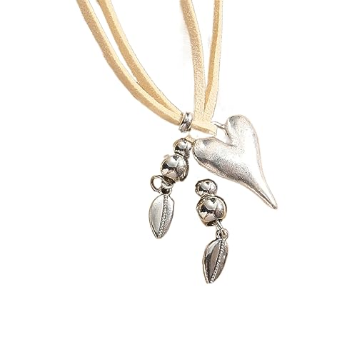 YIZITU Geometrische Anhänger Halskette Für Mädchen Lady Vintage Neckketten Mode Krawatte Schmuck Geschenk Für Partys Und Tägliche Verstellbare Chain Statement Schmuckstücke Hals Schmuck Ihr von YIZITU