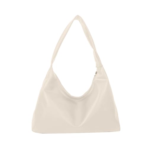 YIZITU Große Kapazität Frauen Umhängetasche Modische PU Handtasche Unterarmtaschen Mode Schultertaschen, weiß, One Size von YIZITU