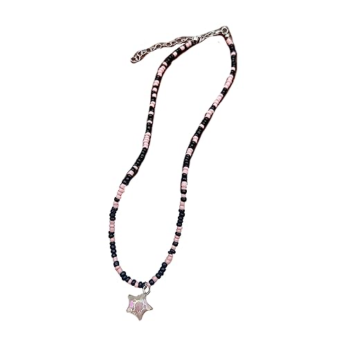 YIZITU Halskette mit Blumenherz, Schmetterling, Stern-Anhänger, Temperament, Modeschmuck, Schlüsselbeinkette, Perlen-Charm-Halskette, Schlüsselbein-Kette, Halsreif YIZITU Halskette mit Blumenherz, Schmetterling, Stern-Anhänger, Temperament, Modeschmuck, Schlüsselbeinkette, Perlen-Charm-Halskette, Schlüsselbein-Kette, Halsreif von YIZITU