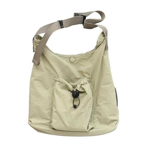 YIZITU Hobo-Tasche mit Kordelzug, Nylon, Umhängetasche, lässige Einkaufstasche, große Kapazität, Schultertasche für Mädchen und Frauen, vielseitige Taschen, grün von YIZITU