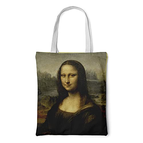 YIZITU Kleine Canvas-Handtasche für Damen und Mädchen, Schultertasche, Kuriertasche, Einkaufstasche, Einkaufstasche, Leinentasche, a, One Size von YIZITU