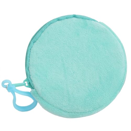 YIZITU Kleine Münzbrieftasche Schlüsselbund Bunte Runde Runde Geldbeutel Keyring Praktischer Beutel Accessoire Plüsch Anhänger Schlüsselkette Dekoration Stilvolle Veränderung Geldbeutel von YIZITU