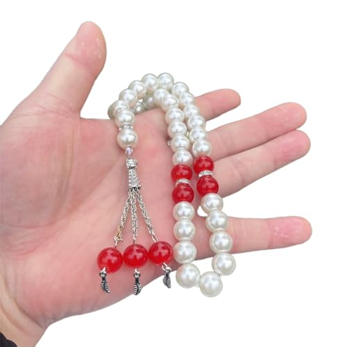 YIZITU Langlebige Gebetsperlen Armband Perlen Armband Religiöse Handgelenk Schmuck Religiöse Accessoires Nachahmung Perlenmaterial von YIZITU