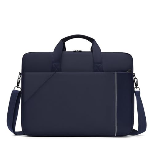 YIZITU Laptoptasche mit mehreren Fächern, Handtasche, Notebook-Hülle für Arbeit und Studium, Laptop-Hülle, blau, One Size von YIZITU