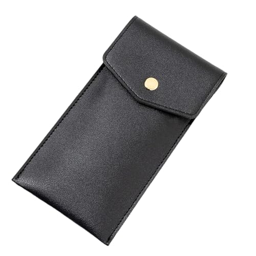 YIZITU Leder-Stifthalter, Füllfederhülle, Lederetui, für 6–7 Kugelschreiber, elegante Stiftebox, Schwarz von YIZITU