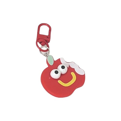 YIZITU Lustige Lächelnde Fruchtschlüsselkette Für Keys Rucksäcke Ausdrucksstarker Cartoon Schlüsselring Für Frauen Mädchen Telefon Charme Skurry Cartoon Keychain Rucksäcke von YIZITU
