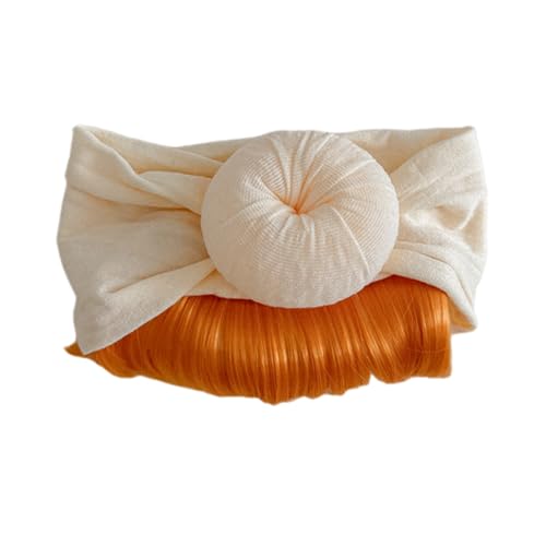 YIZITU Mädchen Festival Haarteil Kopfbedeckungsdekor Neugeborene Cosplay Accessoire Weihnachts Toupe Haarband Mit Die Ganze Saison Haarverzierung von YIZITU