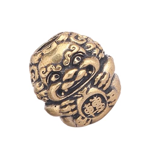 YIZITU Messing-Eule, Löwen, Ornament, tragbarer Schmuckanhänger, bietet sowohl dekorative als auch praktische Funktionen, geeignet als Geschenk für den täglichen Gebrauch, Einheitsgröße, Wie von YIZITU