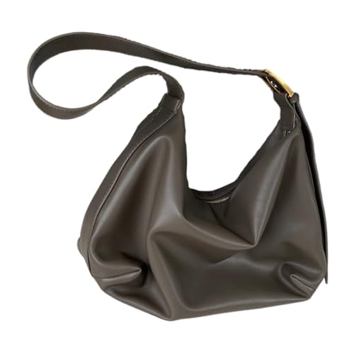 YIZITU Minimalists Schultertasche aus weichem PU-Leder für den täglichen Gebrauch, Unisex, klassisch, multifunktional, große Kapazität, Umhängetasche, Handtasche, Einkaufstasche, grau, One Size YIZITU Minimalists Schultertasche aus weichem PU-Leder für den täglichen Gebrauch, Unisex, klassisch, multifunktional, große Kapazität, Umhängetasche, Handtasche, Einkaufstasche, grau, One Size von YIZITU