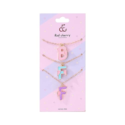 YIZITU Mode Freund Halskette Magnetische Passende Herzheize Halshain 3pcs/Set Good Friend Letter Collarbone Kette Halskette Für Mädchen von YIZITU