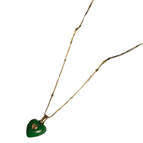 YIZITU Modeliebe Herz Anhänger Halskette Jubiläum Geburtstag Weihnachten Schlüssel Schlüsselbeutel Ketten Halsketten Für Frau Mutter Freundin Liebe Halsketten Für Frauen von YIZITU