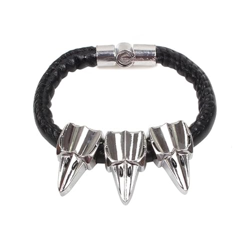 YIZITU Moderne Edelstahl Armband Für Männer Hypoallergen Pu Leder Bequemer Vertragsverstellbares Titanien Stahlarmband Für Männer von YIZITU