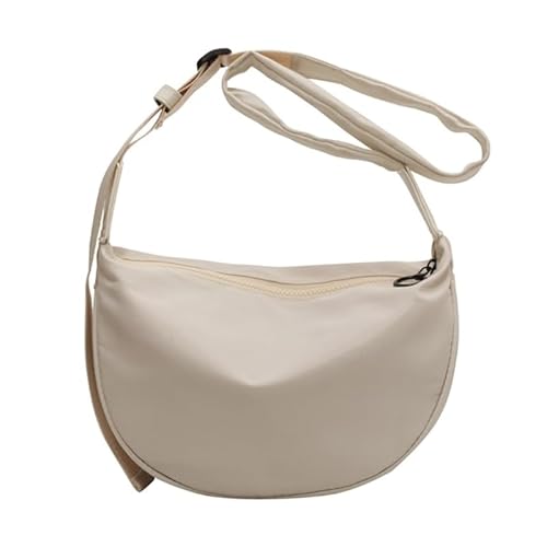 YIZITU Modische Achseltasche, Crossbody-Tasche für Mädchen, Damen, Halbmond-Taschen, Damen-Geldbörse, Unterarmtasche, trendige Hobo-Tasche, weiß von YIZITU