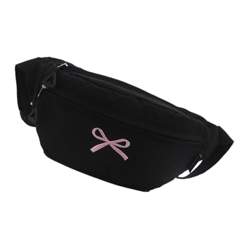 YIZITU Modische Brusttasche mit dekorativen Schleifen, multifunktionale Staufächer, bequemer Tragekomfort für Damen, trendige Crossbody-Tasche für wichtige Dinge, Schwarz , One Size YIZITU Modische Brusttasche mit dekorativen Schleifen, multifunktionale Staufächer, bequemer Tragekomfort für Damen, trendige Crossbody-Tasche für wichtige Dinge, Schwarz , One Size von YIZITU