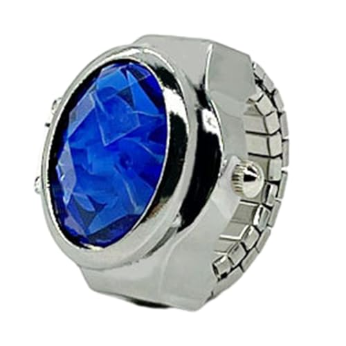 YIZITU Modische Finger Uhr Elastiziergurt Uhr Fingerschmuckuhr Einzigartige Ringe Uhrenform Ringe Legierungsmaterial Frauen Frauen von YIZITU