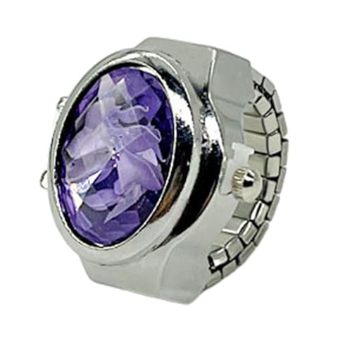 YIZITU Modische Finger Uhr Elastiziergurt Uhr Fingerschmuckuhr Einzigartige Ringe Uhrenform Ringe Legierungsmaterial Frauen Frauen von YIZITU