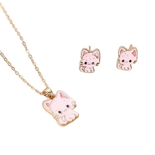 YIZITU Modisches Katzen-Halskette und Ohrstecker-Set mit einem unverwechselbaren Look, geeignet für verschiedene Veranstaltungen und den täglichen Gebrauch, stilvolles Party-Zubehör, Einheitsgröße YIZITU Modisches Katzen-Halskette und Ohrstecker-Set mit einem unverwechselbaren Look, geeignet für verschiedene Veranstaltungen und den täglichen Gebrauch, stilvolles Party-Zubehör, Einheitsgröße von YIZITU