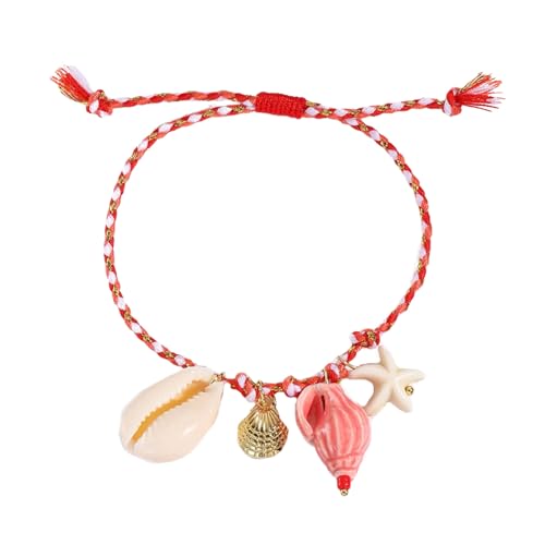 YIZITU Ozeanik Inspirieren Keramik Seesterne Armband Einstellbare Geflochten von YIZITU