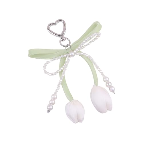 YIZITU Pearls Bows Bag Charme Anhänger Ästhetische Geldbörse Zaubern Schlüsselanschlüsse Für Frauen Rucksacktasche Handtasche Decors Tasche Für Handtaschen von YIZITU