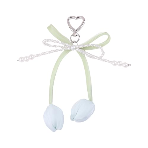 YIZITU Pearls Bows Bag Charme Anhänger Ästhetische Geldbörse Zaubern Schlüsselanschlüsse Für Frauen Rucksacktasche Handtasche Decors Tasche Für Handtaschen von YIZITU