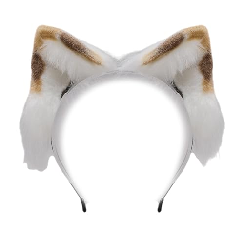 YIZITU Plüschkatzen Haarband Mit Verstellbarer Band Modekostüm Stirnbänder Haarverzierung Für Cosplayer Und Partybegeisterte Ohrhaar Accessoire von YIZITU