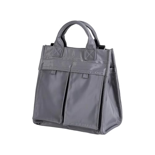 YIZITU Praktische Nylon-Umhängetasche mit verstellbarem Riemen, Crossbody-Tasche für Damen, entworfen für Pendler und Freizeit, Reisen, stilvolle Handtasche, grau, One Size YIZITU Praktische Nylon-Umhängetasche mit verstellbarem Riemen, Crossbody-Tasche für Damen, entworfen für Pendler und Freizeit, Reisen, stilvolle Handtasche, grau, One Size von YIZITU