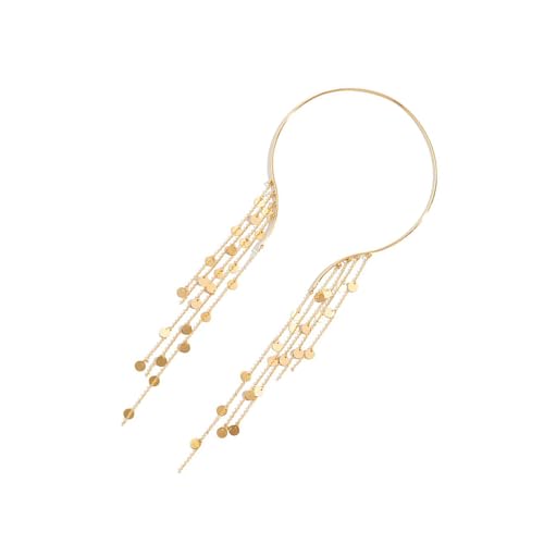 YIZITU Raffinierte Quastenkette Für Frauen Mit Kunstmünzenakzent Ergänzt Abendkleider Und Professionelle Kleidung Trendiger Frauenschmuck von YIZITU