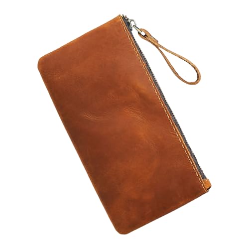 YIZITU Retro Bleistiftkoffer Einfacher Bleistiftbeutel Große Kapazität Stiftkoffer Beutel Ästhetische Stiftbeutel Organisatoren Beutel Retro Einfache Kapazität von YIZITU