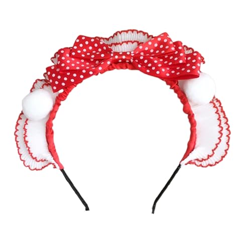 YIZITU Rote Bögen Stirnband Für Frauen Weiches Dehnbares Haarband Bequemes Haarzubehör Für Den Täglichen Gebrauch Und Besondere Anlässe Stilvoller Bögen Haarband von YIZITU