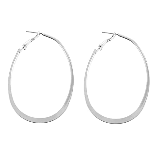 YIZITU Runde Creolen, minimalistische, runde Piercing-Ohrringe, modische Party-Ohrringe, Schmuck, Damen, Mädchen, Ohrstecker für Mädchen, einfacher Schmuck von YIZITU