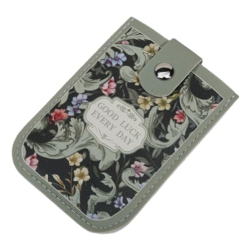 YIZITU Schiebekarte Brieftasche Ledertasche Multifunktional Karten Organizer für Studenten Büroangestellte Schule Büro Reisen Wasserabweisende Ledertasche, D von YIZITU