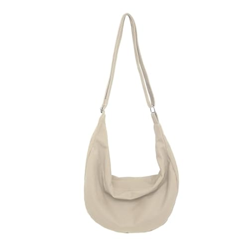 YIZITU Schlichte modische Unterarmtasche, Schultertasche, großes Fassungsvermögen, lässige Kuriertasche, Pendeltasche, Geldbörse für Damen, Teenager, Mädchen, beige von YIZITU