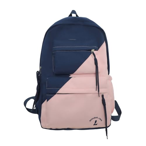 YIZITU Schulrucksack, lässig, Nylon, Schultasche für Damen und Herren, modischer Laptop-Rucksack, coole Buchtasche, Studentententasche, Nylon, Blaues Pulver, One Size YIZITU Schulrucksack, lässig, Nylon, Schultasche für Damen und Herren, modischer Laptop-Rucksack, coole Buchtasche, Studentententasche, Nylon, Blaues Pulver, One Size von YIZITU