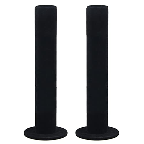 YIZITU Schwarz & Grau Samt Straight Typ Watch Stand Display Halskette Schmuck Bangle Organizer Reisegerei Juwelier Organizer Für Frauen von YIZITU