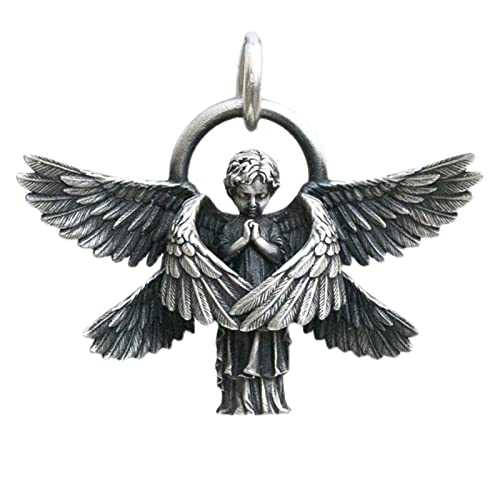 YIZITU Seraphim Anhänger Halskette Langkette Engel Schlüsselblatte Kette Männer Und Frauen Paare Für Kreative Geschenke YIZITU Seraphim Anhänger Halskette Langkette Engel Schlüsselblatte Kette Männer Und Frauen Paare Für Kreative Geschenke von YIZITU